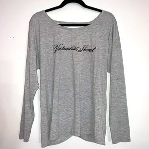 Victoria’s Secret Long Sleeve Cut-Out Back Top